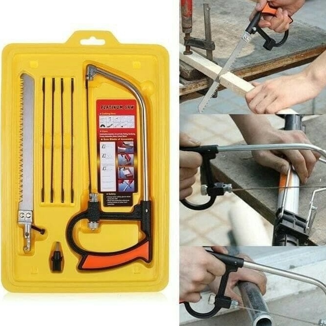 KODE R7O Gergaji Saw Ukir mini magic hack saw set Alat pemotong kayu besi kaca keramik