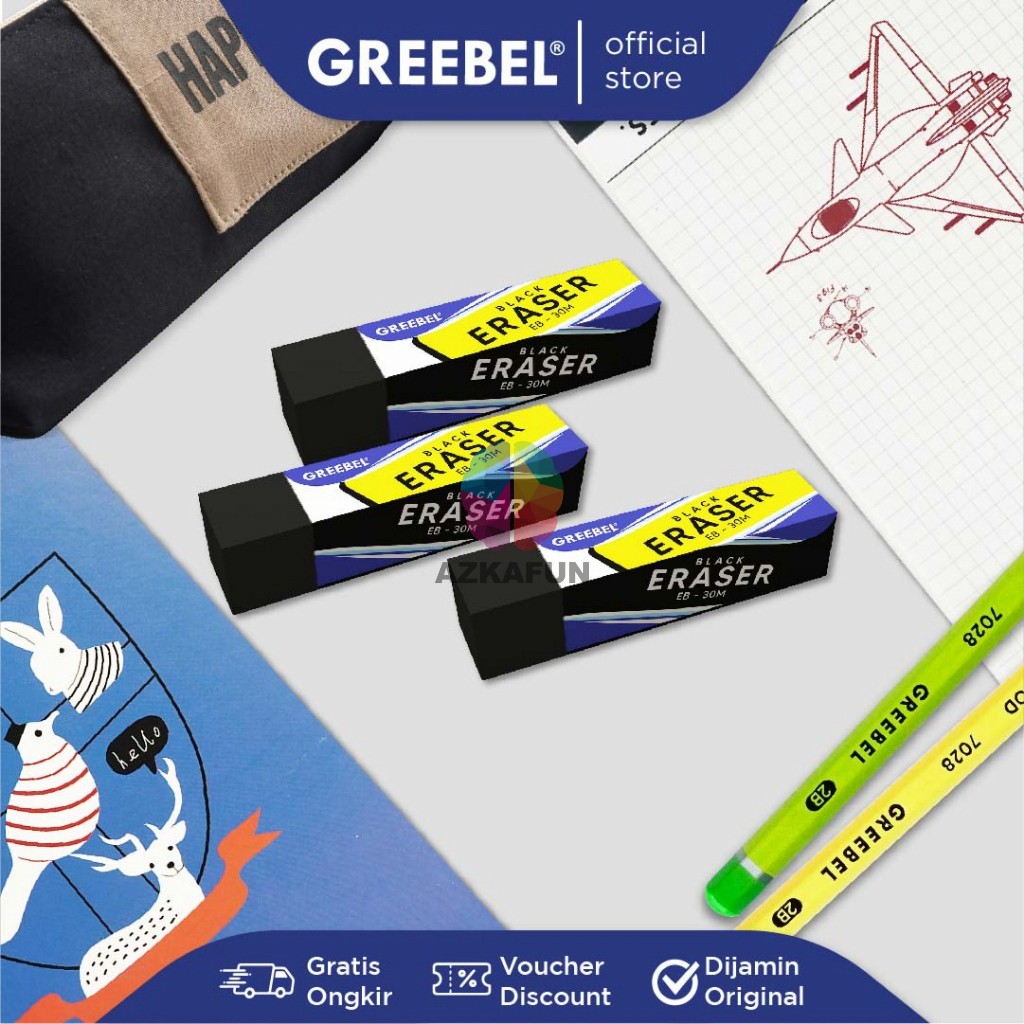 

Penghapus karet Greebel - eraser - penghapus Greebel