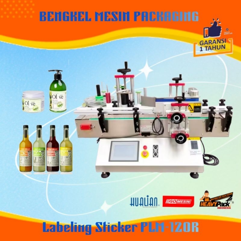 

Mesin Tempel Sticker Otomatis Labeling Botol PLM-120R