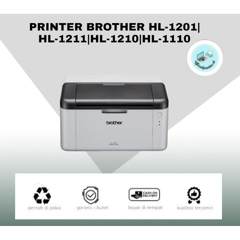 Printer Brother HL-1201 HL1201 HL-1211 HL1211 HL-1210w HL1210w HL-1110 HL1110 Print Only Mono