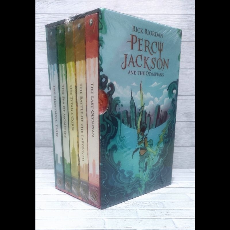 BOX SET PERCY JACKSON AND THE OLYMPIANS BOXSET TERJEMAHAN INDONESIA
