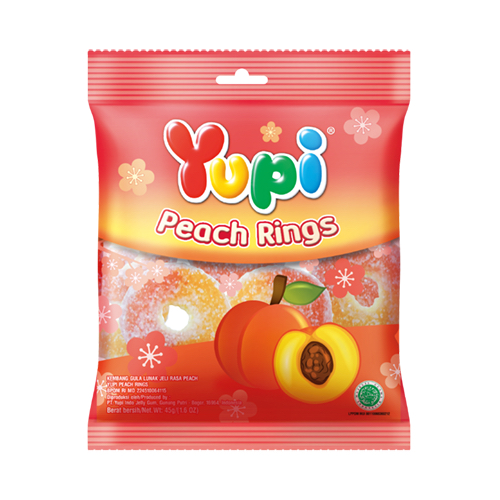 

Yupi peach ring 45 gram