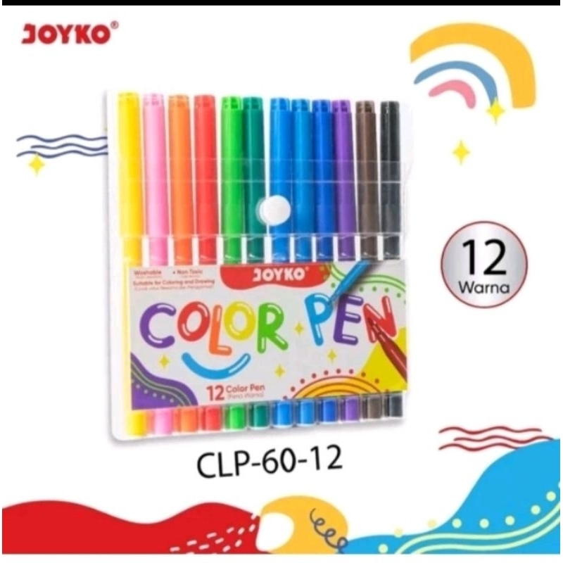 

SPIDOL 12 WARNA / PENA WARNA JOYKO CLP-60- 12 COLOUR PEN