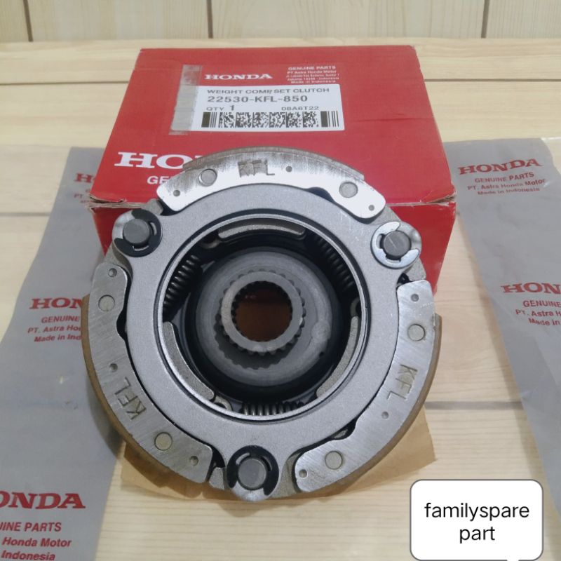 kampas ganda assy KFL honda supra fit new lagenda revo lama 100cc