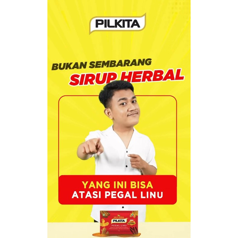 PILKITA HERBAL CAIR SACHET 15 ml | Sirup Herbal Pegal Linu isi 12 sachet