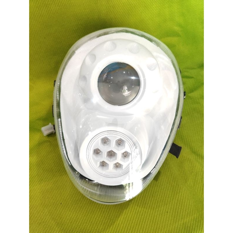 Headlamp lampu depan Reflektor scoopy karbu modifikasi