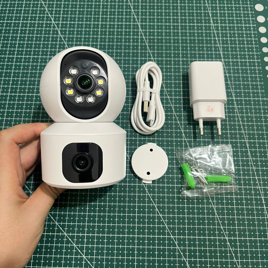 Smart IP Cam V380 Pro Dual Camera Indoor PTZ Dua Kamera CCTV Original Murah Best Seller