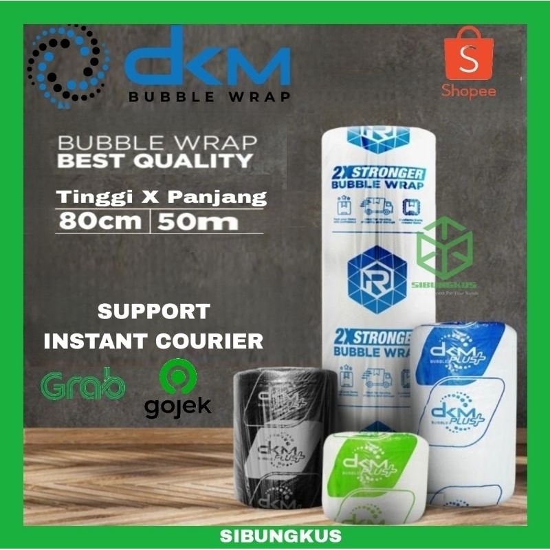 

PLASTIK BUBBLE WRAP 80X50 DKM+ BENING EKONOMIS PREMIUM BUBLEWRAP PUTIH HITAM RUSFET SUPER TEBAL 80CM X 50M