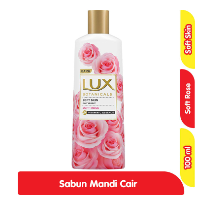 Lux Botanicals Sabun Mandi Cair Soft Rose Botol 100 ml
