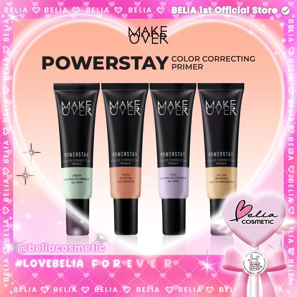 ❤ BELIA ❤ Make Over Powerstay Color Correcting Primer | Corrective Base Make Up Makeover