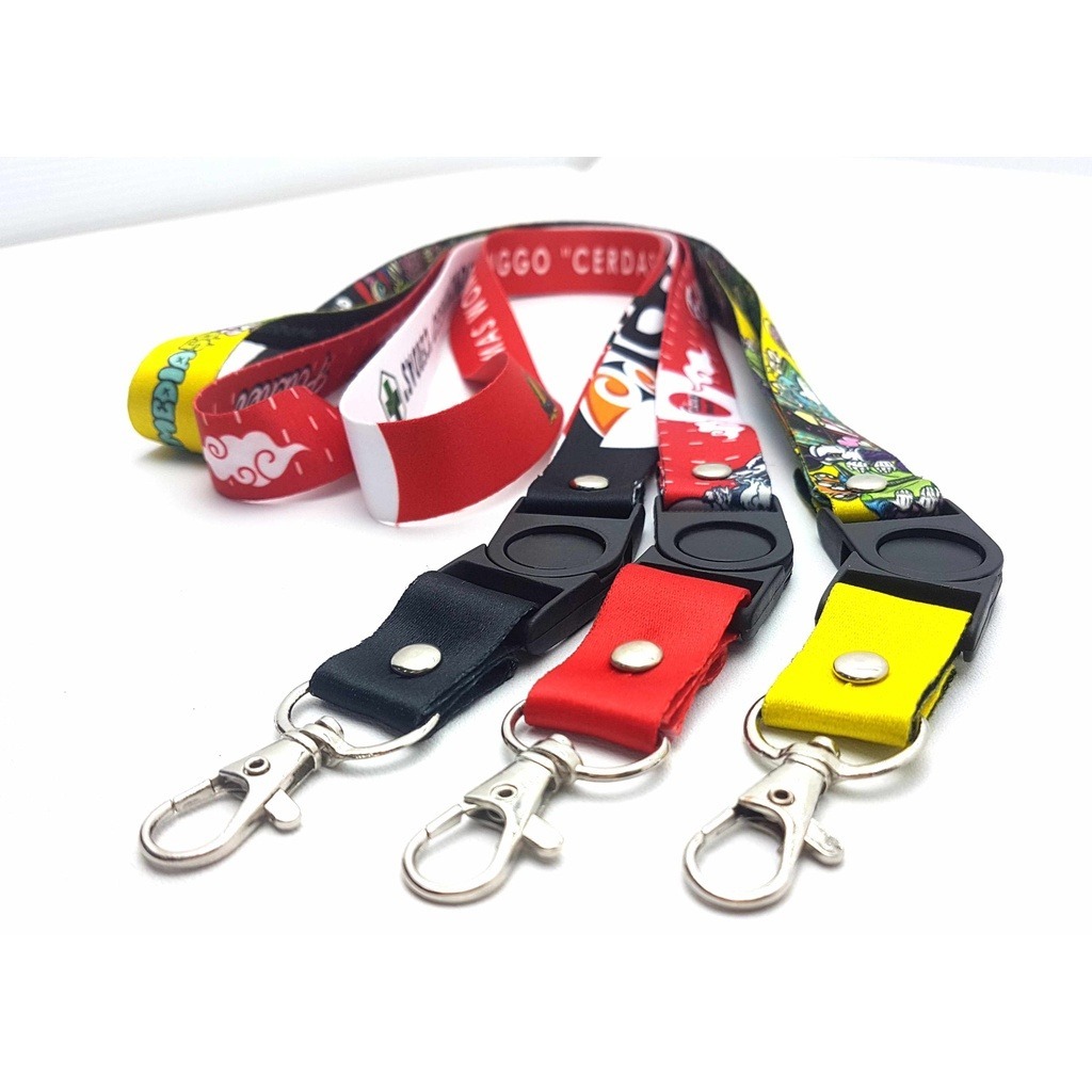 

CETAK TALI LANYARD PRINTING SUBLIM satu MUKA dan DUA MUKA 2 CM cetak min 10pcs