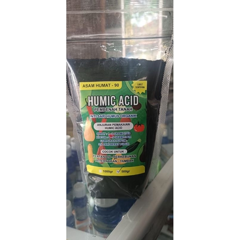 HUMIC ACID Asam Humat 90% Pembenah Tanah 500 gr