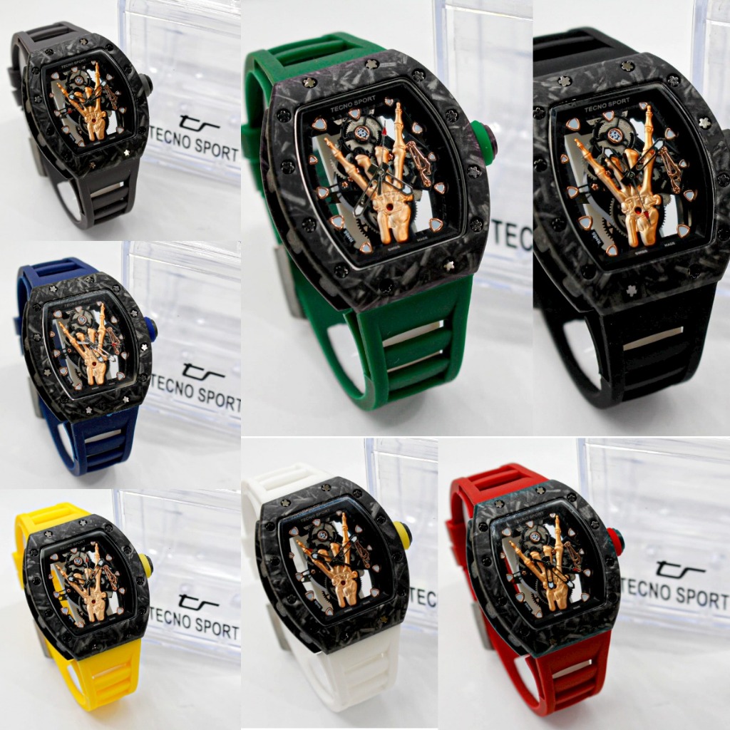 PENGIRIMAN INSTANT - Jam tangan pria TECNO SPORT Original "Flying Tourbillon" New Symbol of Rebellio