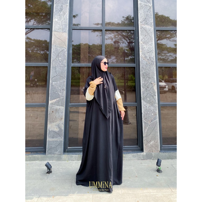 ABAYA ARAB BY UMMINA,UMMINA PREMIUM,UMMINA ORIGINAL,ABAYA KEKINIAN,ABAYA ARAB PREMIUM MURAH