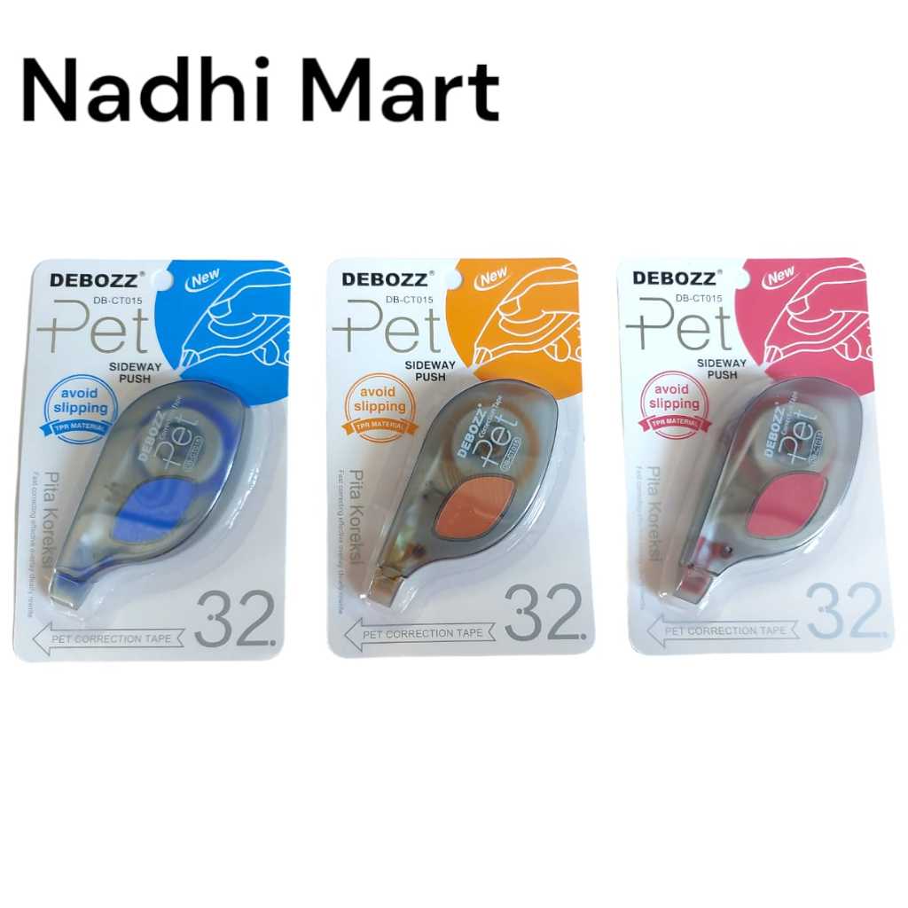 

COR TAPE DEBOZZ DB-CT015 32M (12/384) / CORRECTION TAPE 32M / PENGHAPUS PULPEN