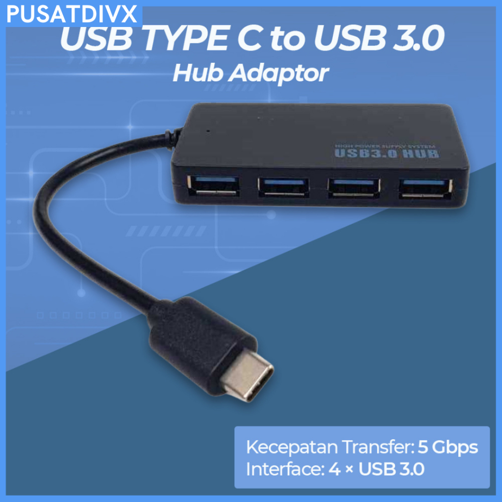 SANJI USB TYPE C TO USB 3.0 USB ADAPTOR 4 PORT