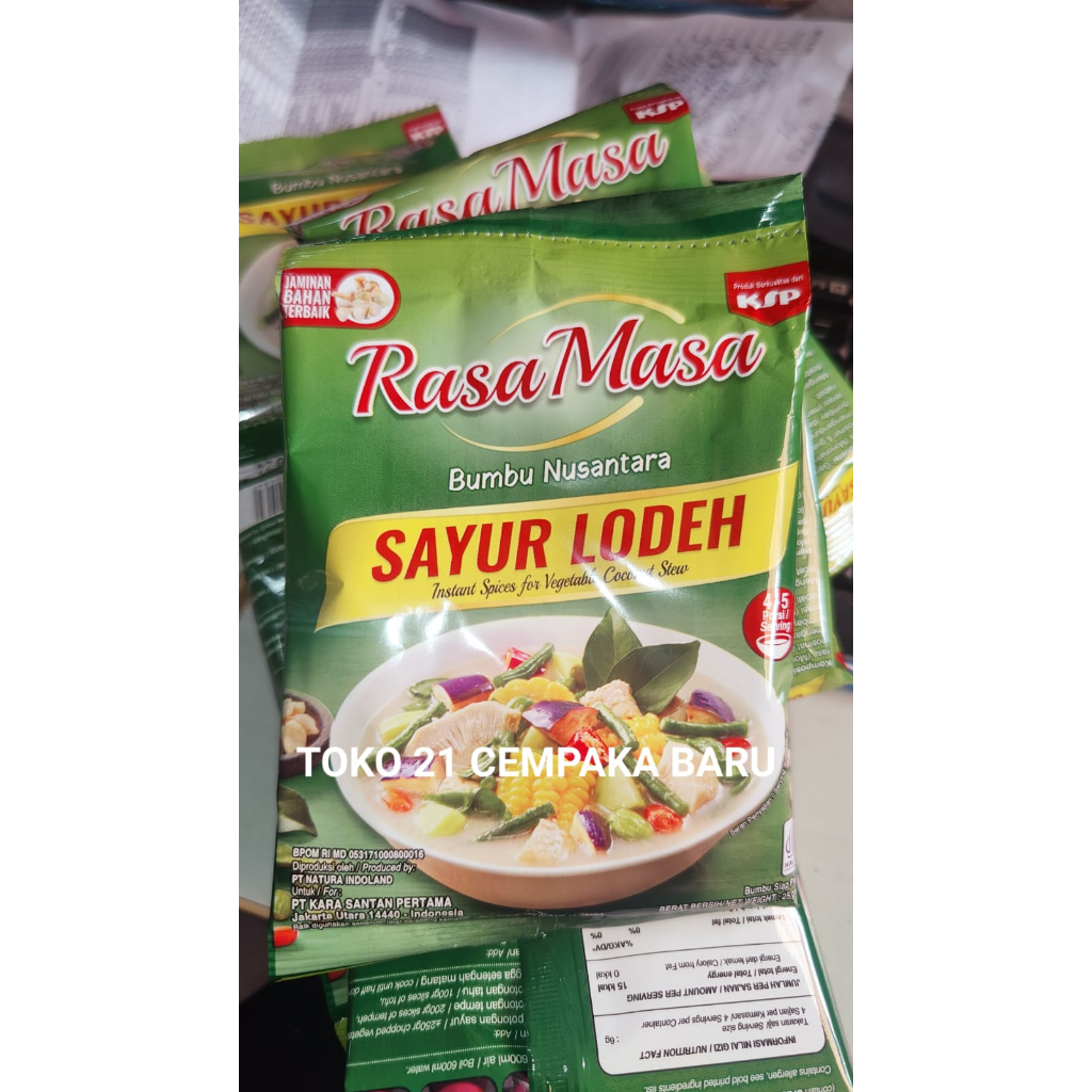 

BUMBU RASA MASA SAYUR LODEH 25 GRAM