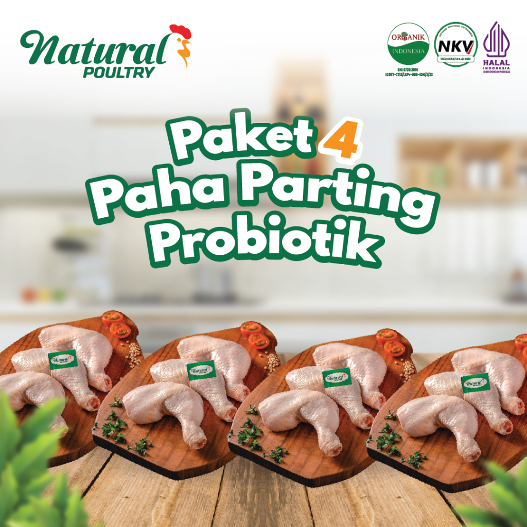 

Paket 4 Paha Parting Ayam Negri Probiotik (500 gram) - Natural Poultry