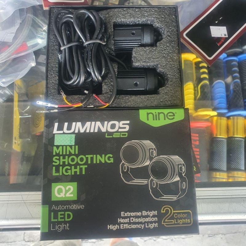 Lampu led sorot d2 nine luminos 2warna set 2 pcs