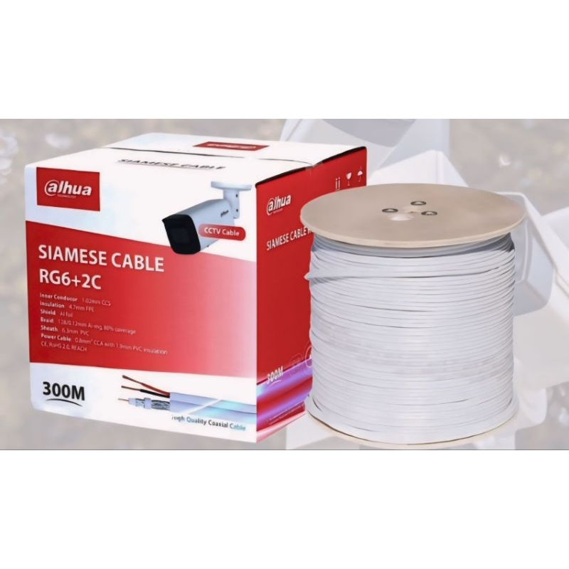 KABEL CCTV DAHUA RG-6 WARNA PUTIH 1 ROLL