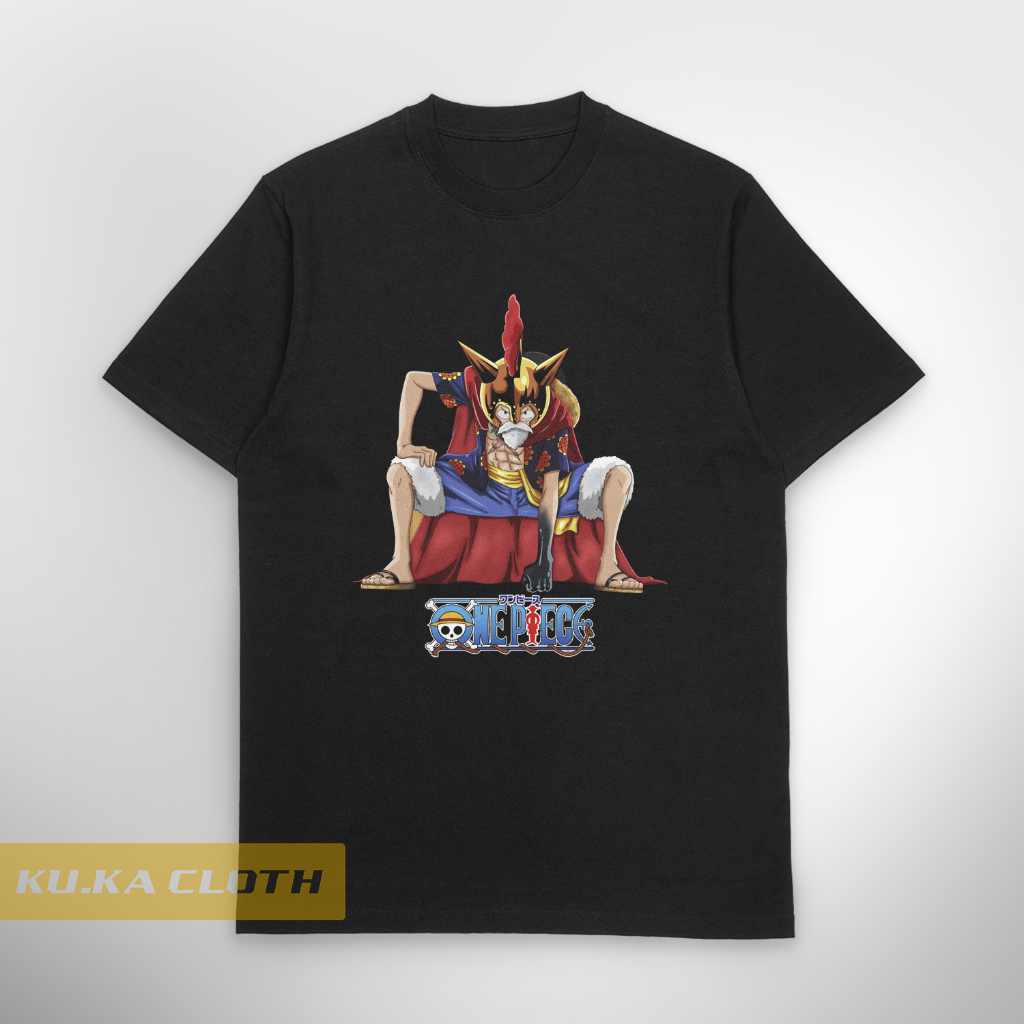 Baju Kaos Distro Pria One Piece Luffy as Lucy Dressrosa