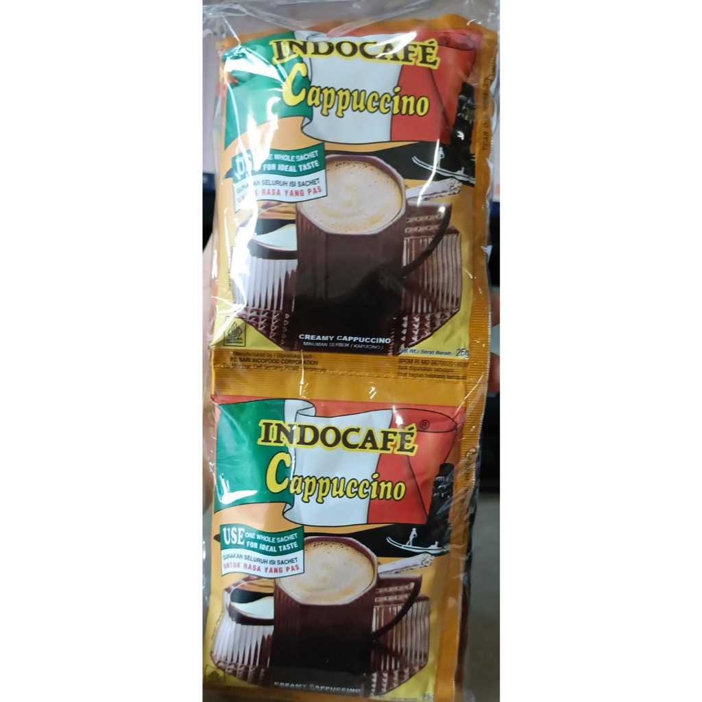 

Indocafe Cappucino Sachet isi 10 x 25g