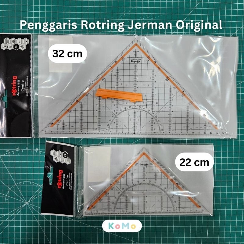 Penggaris Segitiga ROTRING 22cm ROTRING 32cm Penggaris Rotring Penggaris Arsitek