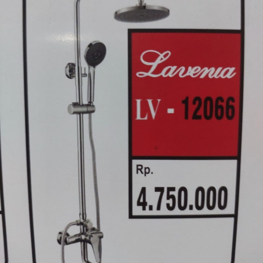 Kran Shower/Tiang Shower Set (Panas+Dingin)-LAVENIA LV-12066