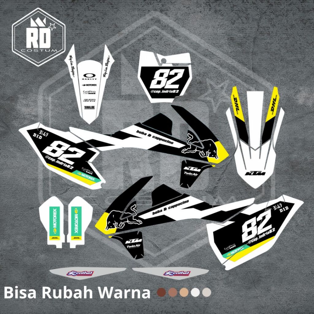 Decal Sticker KTM 250 2017 - 2022 Dekal Stiker KTM 250 Fullbody