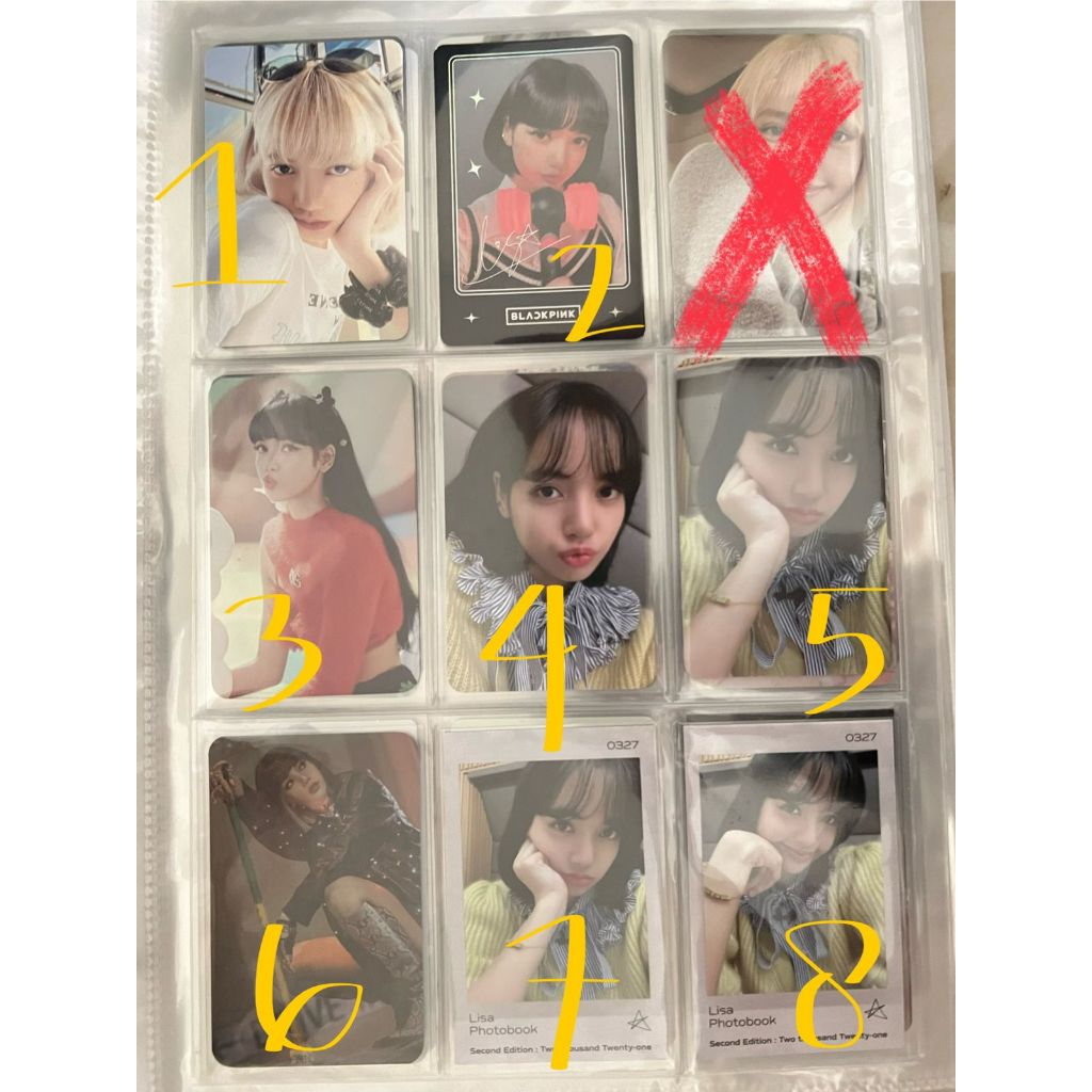 BLACKPINK LISA PHOTOCARD PC OFFICIAL