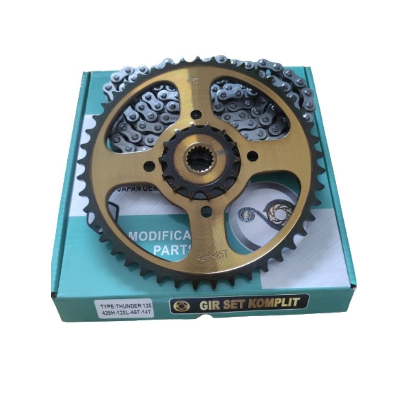 GEAR SET / CHAIN KIT THUNDER 125