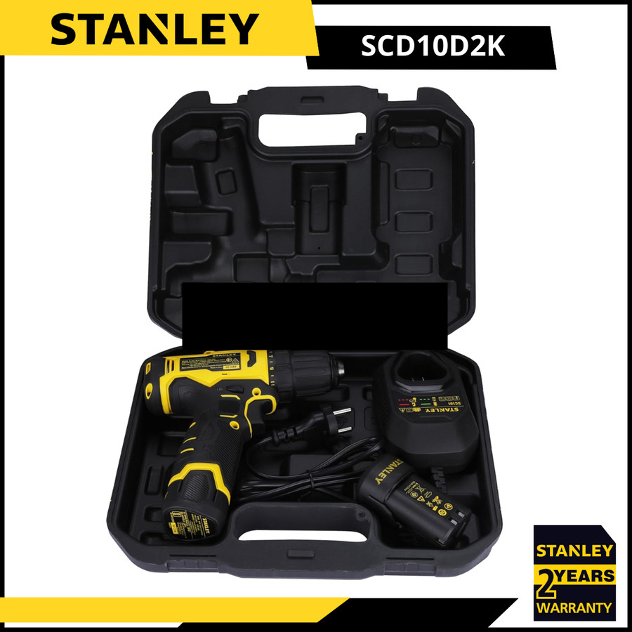 Mesin Bor Baterai Cordless Drill Driver 12V STANLEY