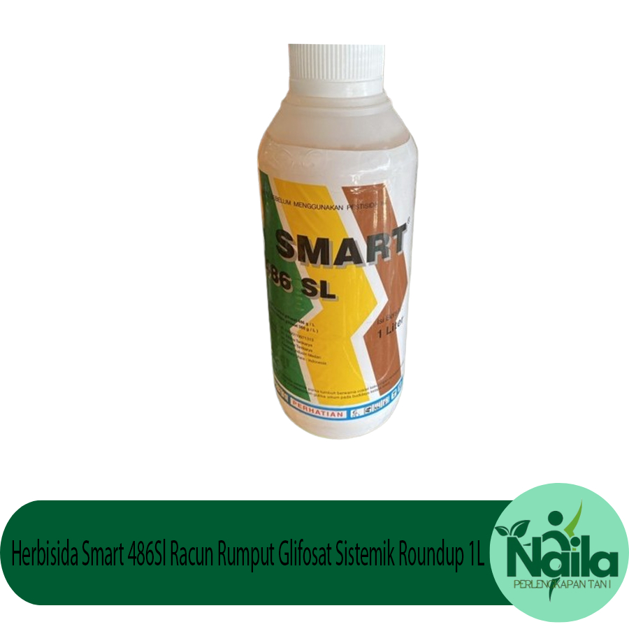 Herbisida Smart 486Sl Racun Rumput Glifosat Sistemik Roundup 1L