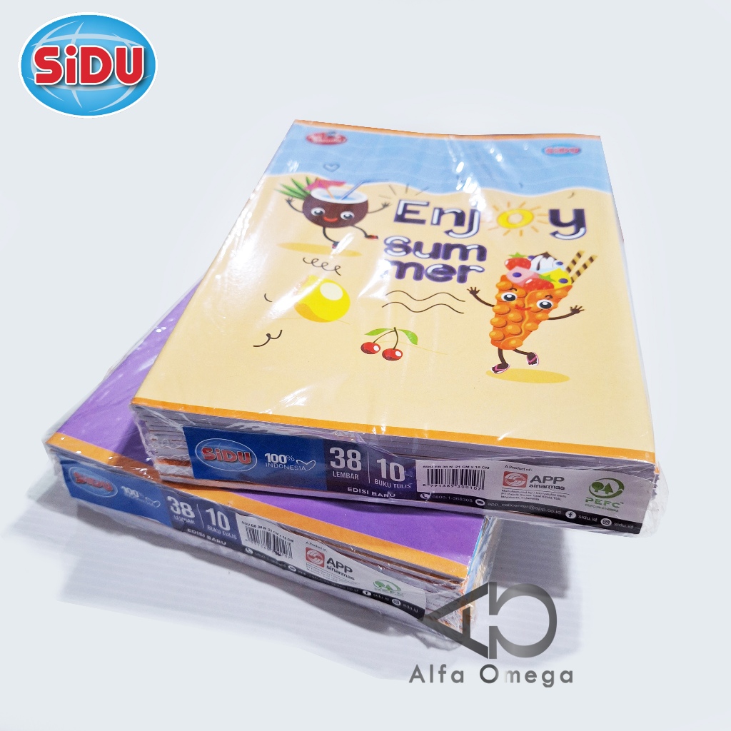 

Buku Tulis Kecil Sidu 38 lembar 1 pack isi 10 buku