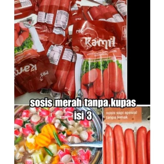 

Sosis merah kamil isi 3