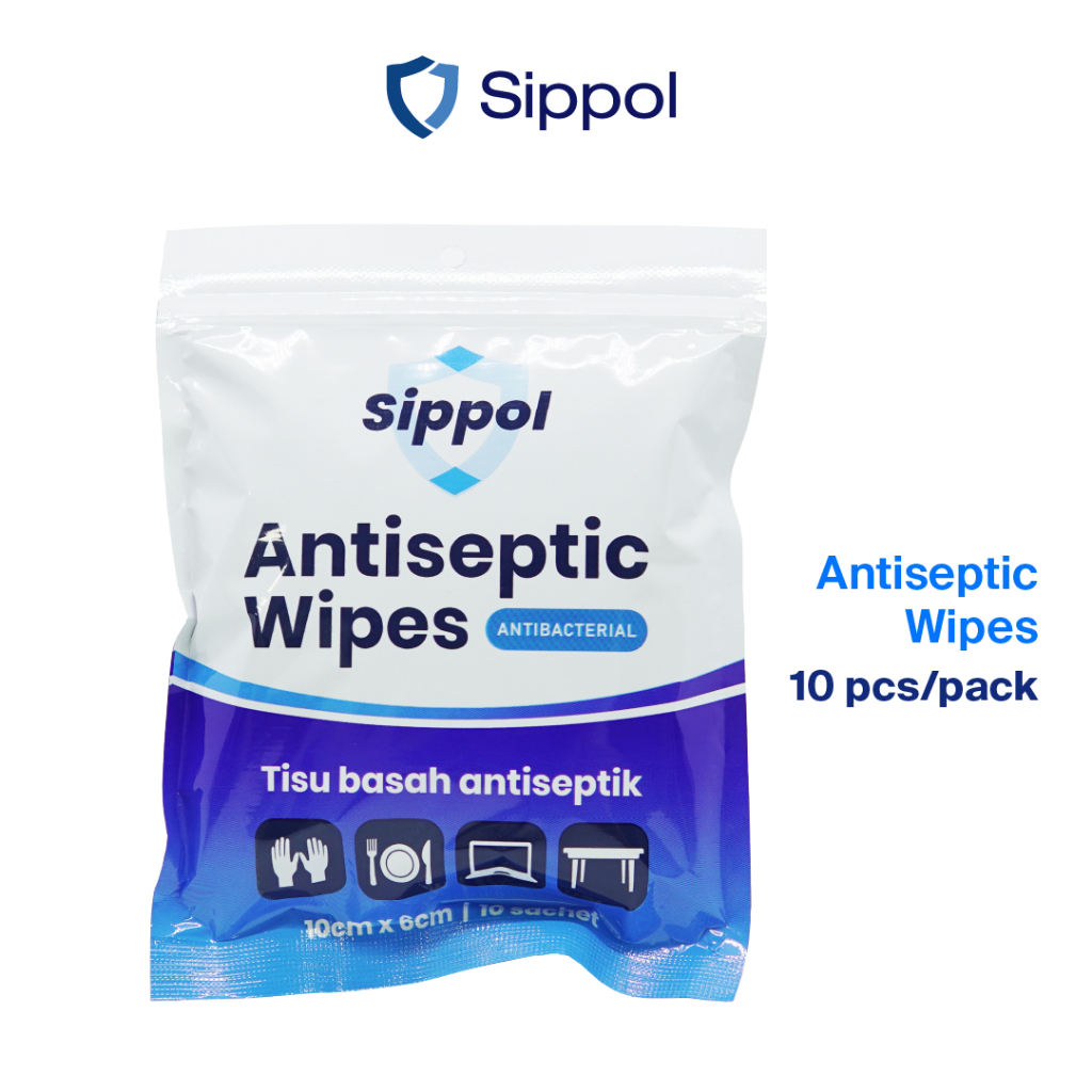 Sippol Antiseptic Wipes 1 pack [10 sachet]
