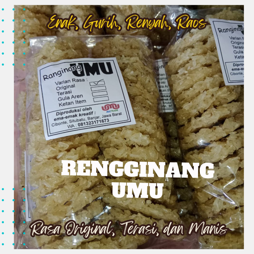 

Ranginang Mentah Rasa Original Renyah Rekah | Rengginang Siap Goreng Mentahan Asli Kota Banjar | Rangginang Mentah Original Khas Kota Banjar Kualitas Super