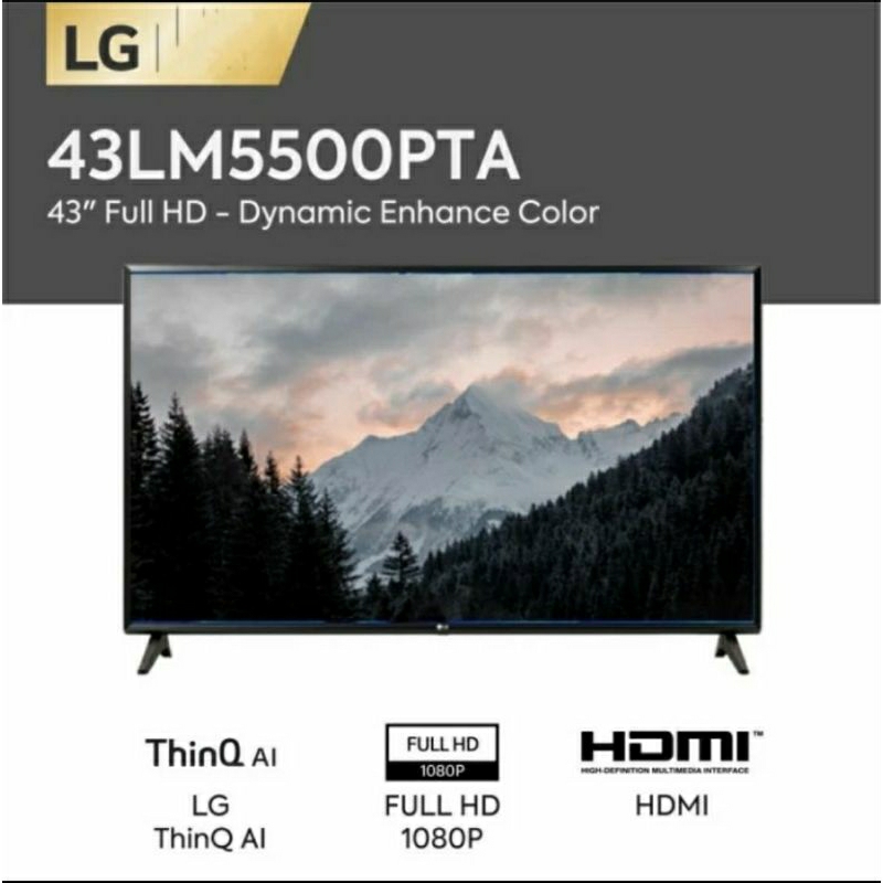 LG 43LM5500PTA Televisi 43" LED Digital TV Garansi Resmi SNI