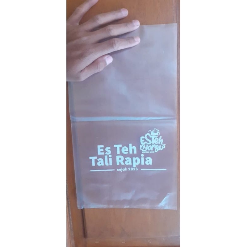Plastik Es teh Sablon Custom Desain Min 1000pcs