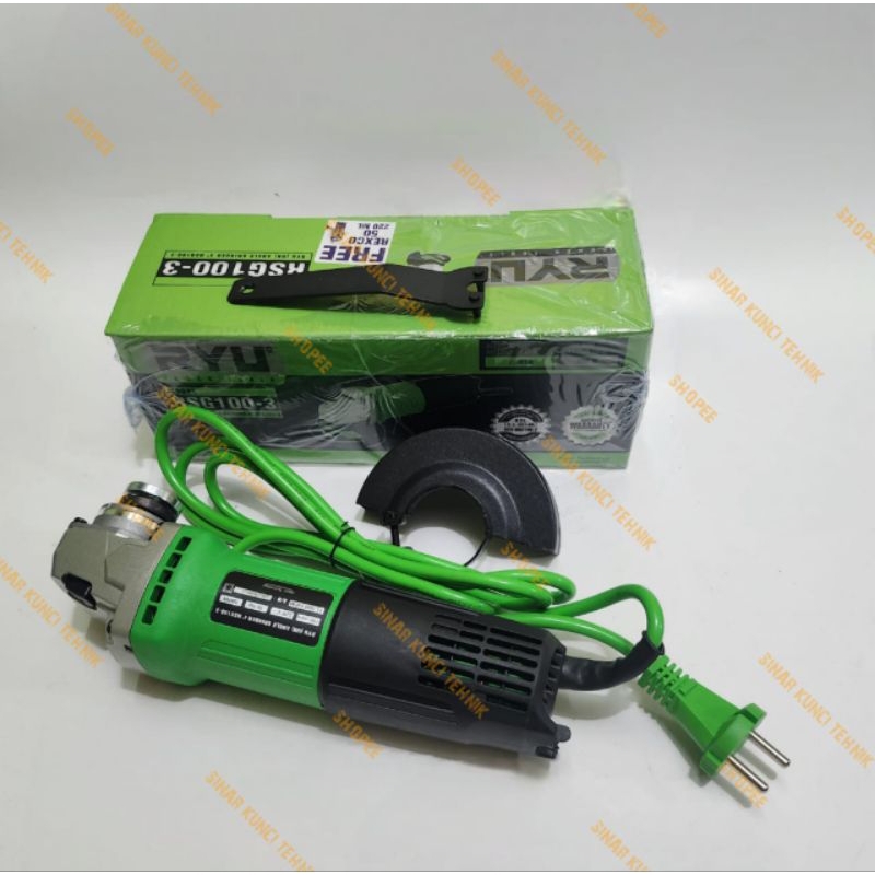 Mesin Gerinda Tangan RYU RSG 100-3 / Saklar Belakang Gerinda Listrik