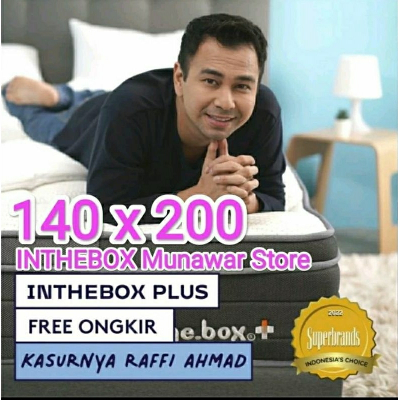 Kasur Springbed INTHEBOX PLUS ukuran CUSTOM 140x200