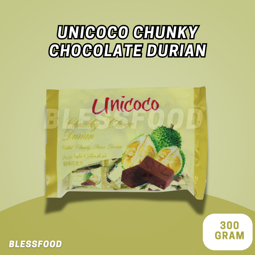 

Unicoco Chunky Choco Durian Ready Stock [Expired 2025] Import Malaysia 300g
