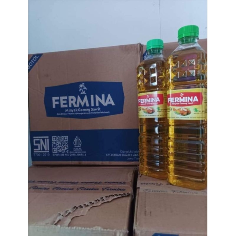 

Minyak Goreng Fermina kemasan botol isi bersih 760ml