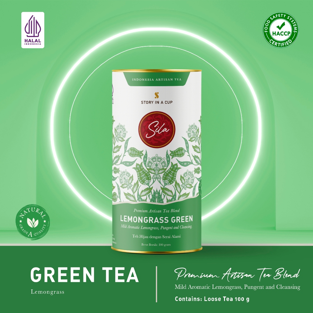 

Sila - Lemongrass Green - Daily Gourmet - Premium Tea - Canister - Teh Premium - Green Tea