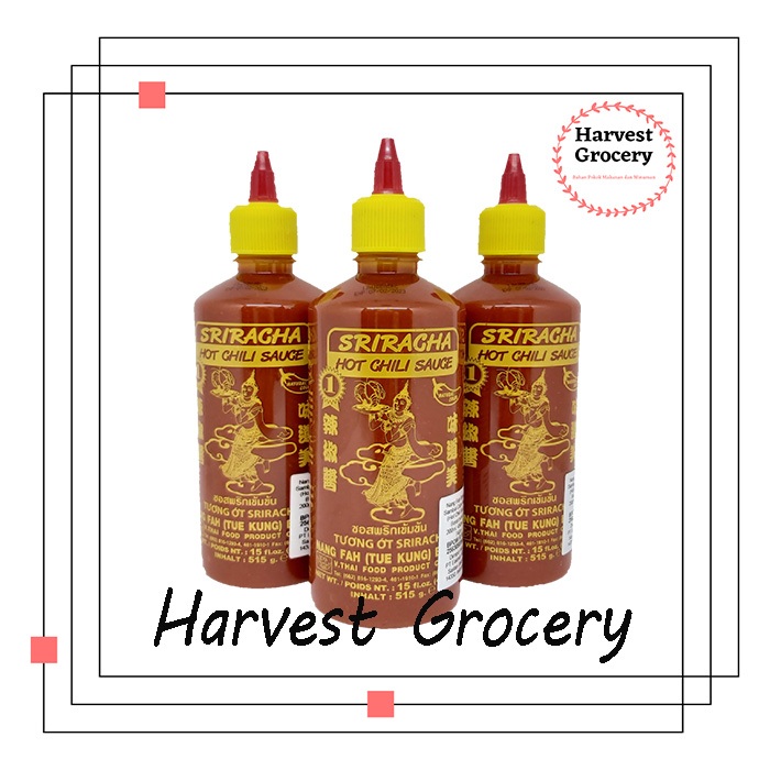 

Sriracha Hot Chili Sauce Nang Fah Thailand 515 ML X 12 Btl