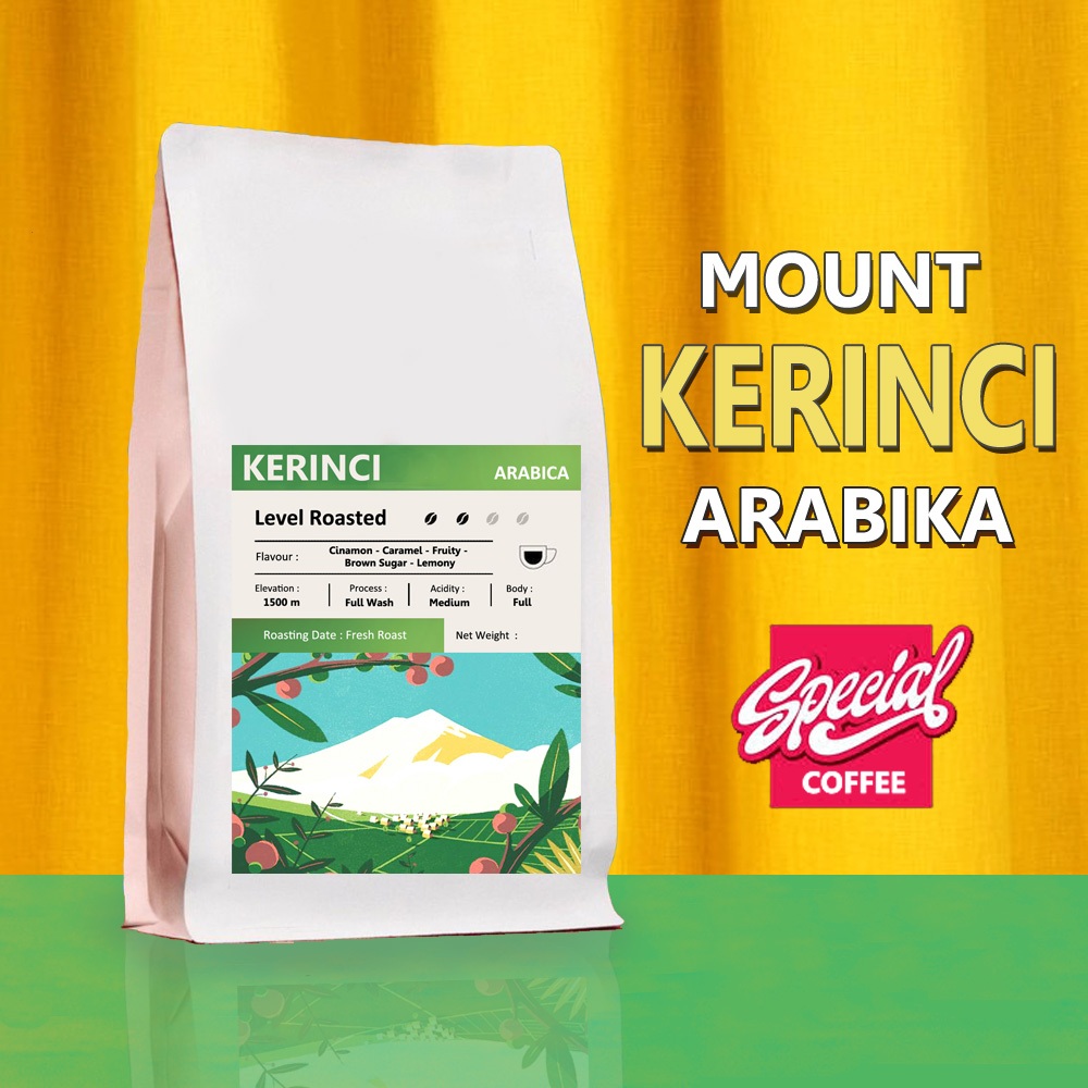 

Kopi Kerinci Sumatera Arabica 100 Gram - Biji/Bubuk - Kopi Jambi Arabika Premium Coffee