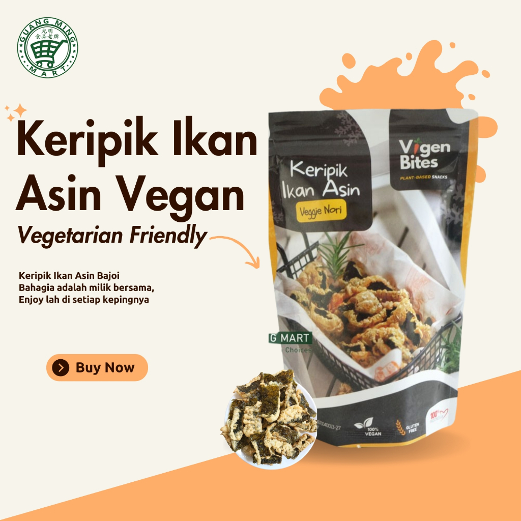 

Keripik Ikan Asin Vegan & Vegetarian Friendly