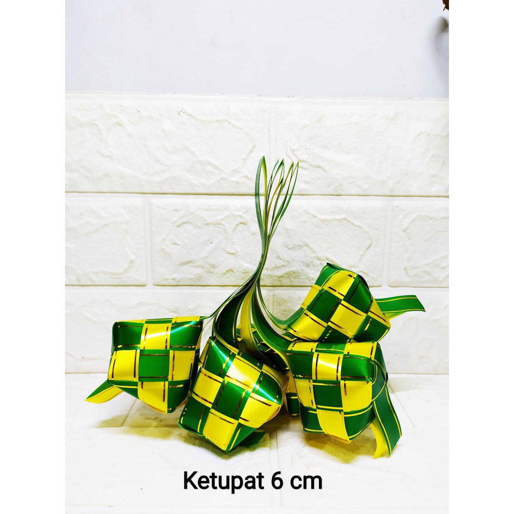 

MURRRMERRR 6 pcs Ketupat enam ketupat Sedang Ketupat Lebaran Hijau Kuning