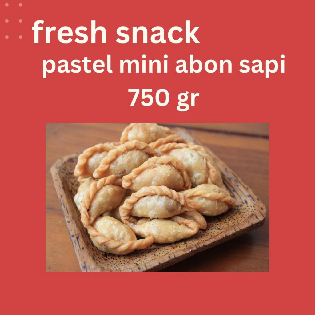 

(750gr) pastel mini abon sapi | cemilan enakk!!