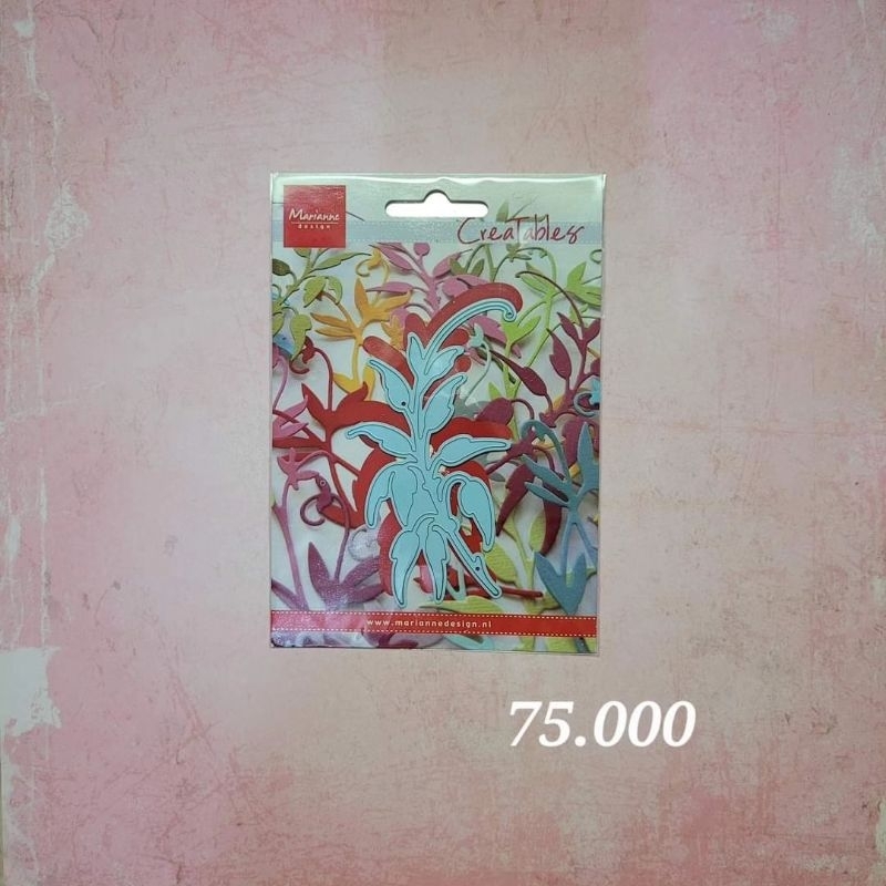 

METAL CUTTING DIES CETAKAN POTONG KERTAS MARIANNE DESIGN - DAUN BRANCH FLOURISH SWIRL